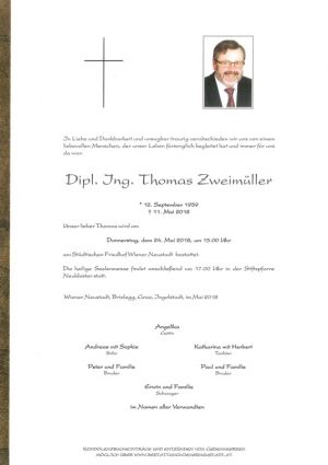 Portrait von Dipl. Ing. Thomas Zweimüller