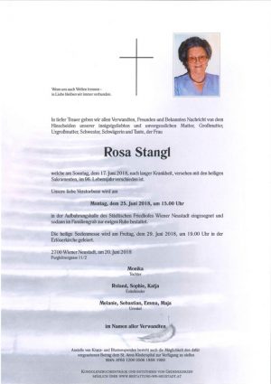 Portrait von Rosa Stangl