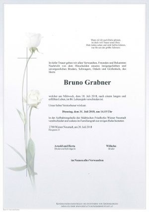 Portrait von Bruno Grabner