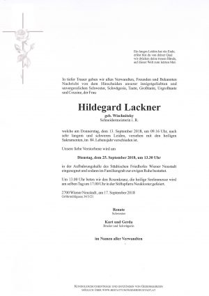 Portrait von Hildegard Lackner