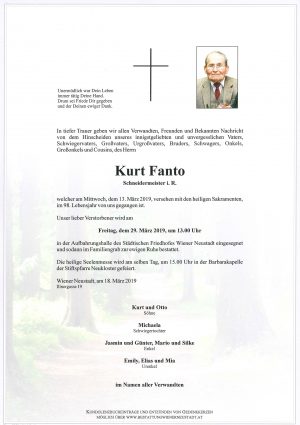 Portrait von Kurt Fanto