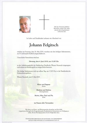 Portrait von Johann Felgitsch