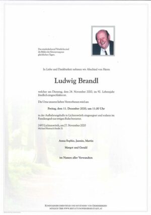 Portrait von Ludwig Brandl