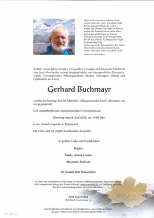 Portrait von Gerhard Buchmayr