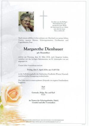 Portrait von Margarethe Dienbauer