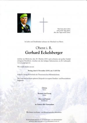 Portrait von Eckelsberger Gerhard