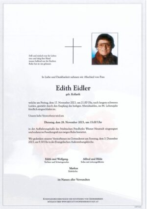 Portrait von Eidler Edith