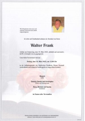 Portrait von Walter Frank