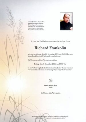 Portrait von Richard Frankolin