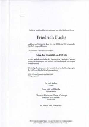 Portrait von Friedrich Fuchs