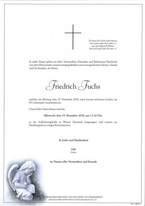 Portrait von Friedrich Fuchs