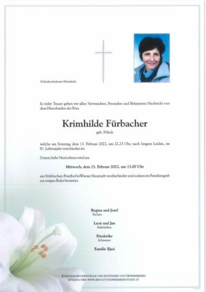 Portrait von Krimhilde Fürbacher
