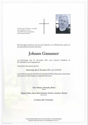 Portrait von Johann Ganauser