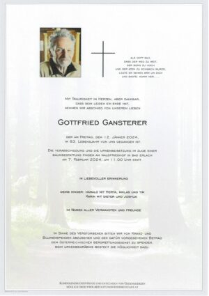 Portrait von Gottfried Gansterer