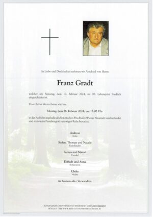 Portrait von Franz Gradt