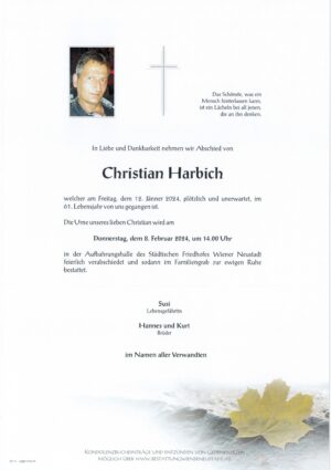Portrait von Christian Harbich