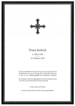 Portrait von Franz Jeritsch