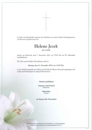 Portrait von Helene Jezek