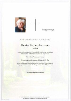Portrait von Herta Kerschbaumer