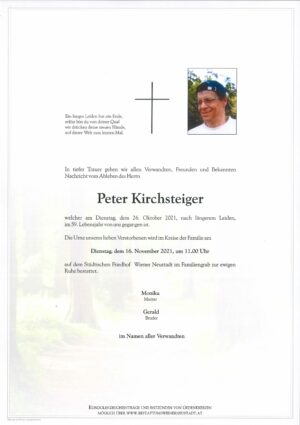 Portrait von Peter Kirchsteiger