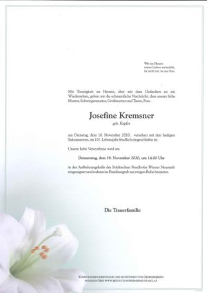 Portrait von Josefine Kremsner