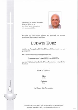 Portrait von Ludwig Kurz