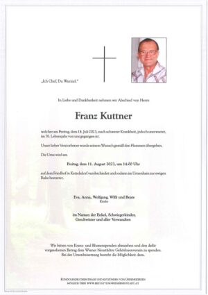 Portrait von Franz Kuttner