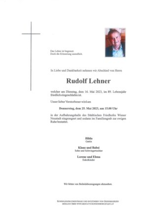 Portrait von Lehner Rudolf