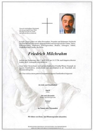 Portrait von Friedrich Milchrahm