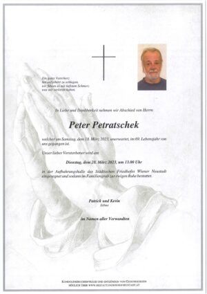 Portrait von Peter Petratschek