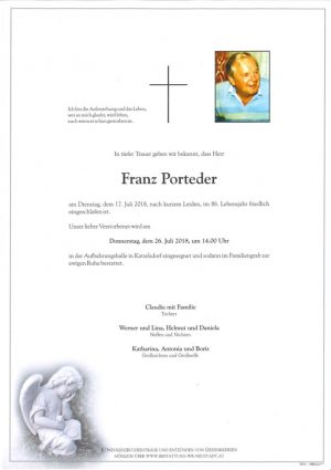 Portrait von Franz Porteder