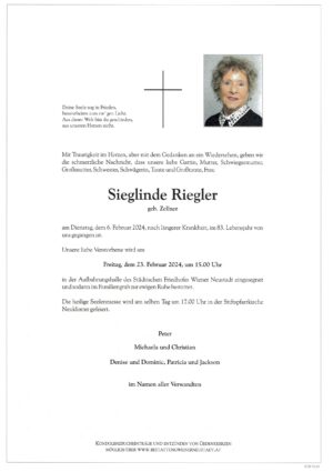 Portrait von Sieglinde Riegler