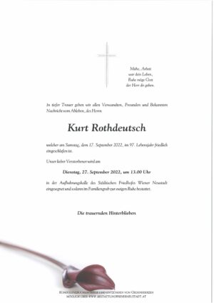 Portrait von Kurt Rothdeutsch