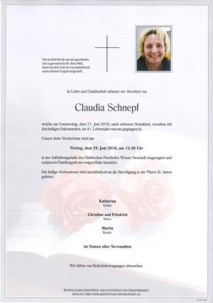 Portrait von Claudia Schnepf