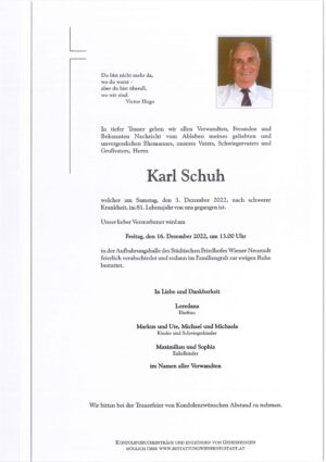 Portrait von Karl Schuh