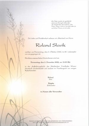 Portrait von Roland Slavik