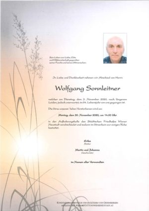 Portrait von Wolfgang Sonnleitner