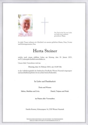 Portrait von Herta Steiner