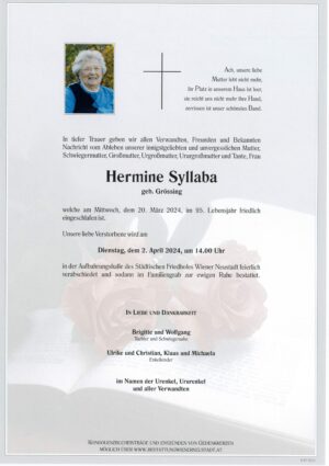 Portrait von Hermine Syllaba