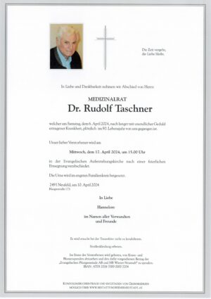 Portrait von Dr. Rudolf Taschner