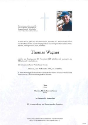 Portrait von Thomas Wagner