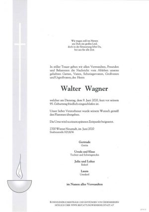 Portrait von Walter Wagner
