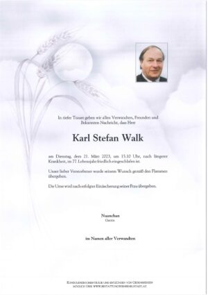 Portrait von Karl Stefan Walk
