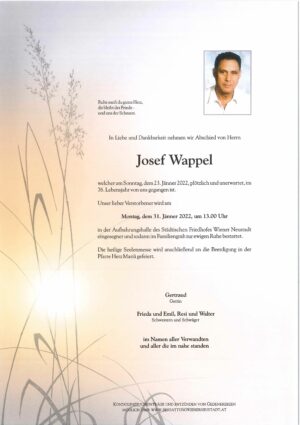 Portrait von Josef Wappel