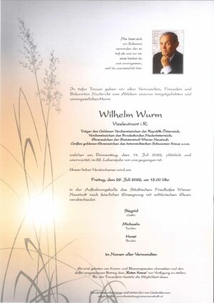 Portrait von Wilhelm Wurm