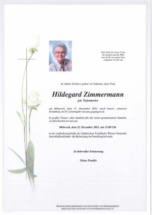 Portrait von Hildegard Zimmermann